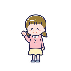 私服のこども／ななめ／女の子 17