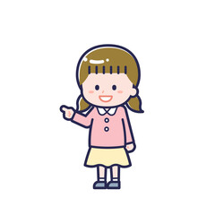 私服のこども／ななめ／女の子 16