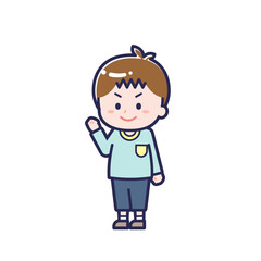 私服のこども／ななめ／男の子 12