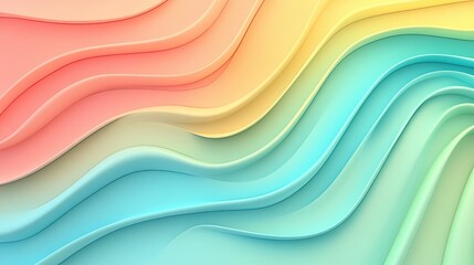 Abstract colorful wavy shapes background.