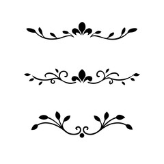 Text dividers doodle set. Wedding decorative elements. Divider ornament, borders, vintage line separators. Hand drawn vector illustration isolated on white background.Gold text dividers doodle set.
