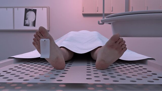 Dead Body in Morgue