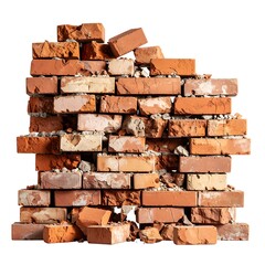 Collapsing brick wall