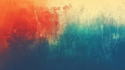 Colorful, textured surface with muted tones.