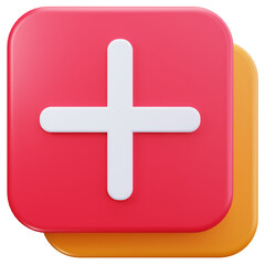 Obraz premium Add New Plus Square