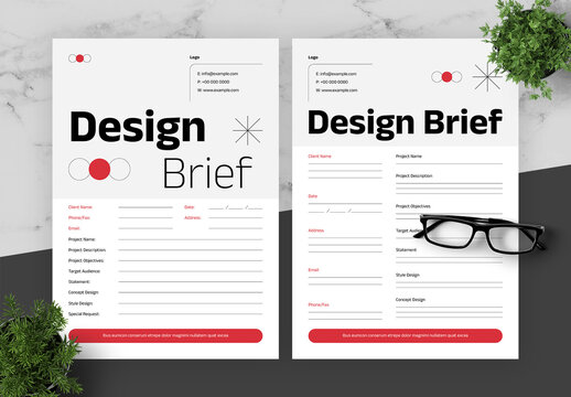 Red And Black Design Brief