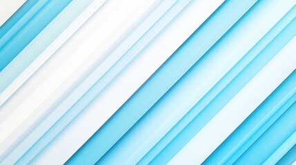 Fototapeta premium Abstract geometric background with diagonal lines in shades of blue and white, creating a modern and sleek design.