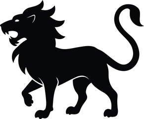 Chimera Silhouette Vector Art Illustration