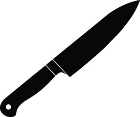 Carving Knife Outline Style silhouette vector art illustration