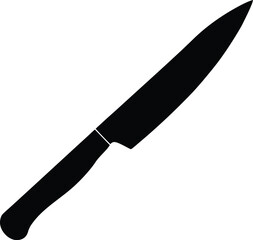 Paring Knife Outline Design silhouette vector art illustration