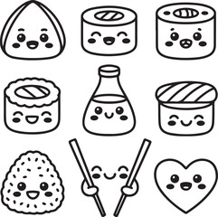 food icons set