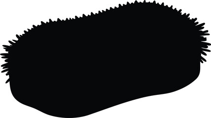 Scrub Sponge for Kitchen silhouette vector art illustration
