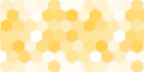 Honeycomb pattern with hexagon mesh. Texture bee comb grid. Honeycomb texture. Honey wallpaper. Hex structure. Mosaic wall. 