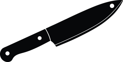 Steak Knife Sharp Design silhouette vector art illustration