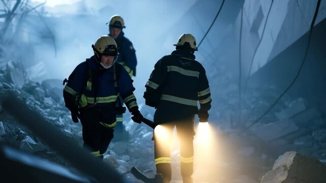 Rescue Mission Amidst the Rubble - A Story of Courage and Hope