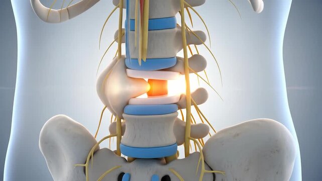 Understanding Lumbar Disc Herniation: 3D Animated Medical Visualization