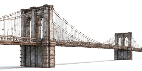 Naklejka premium Rusty Brooklyn Bridge