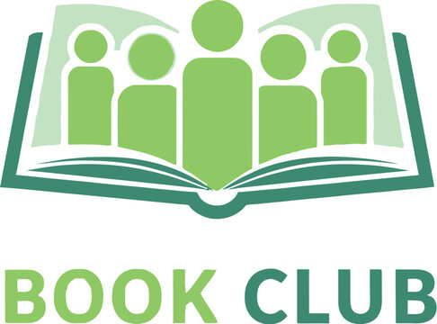 Book club logo design for reading groups and literary community promotion ideas