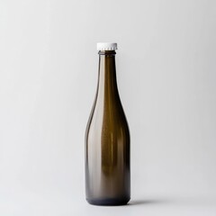 Dark brown bottle, white cap, simple product shot