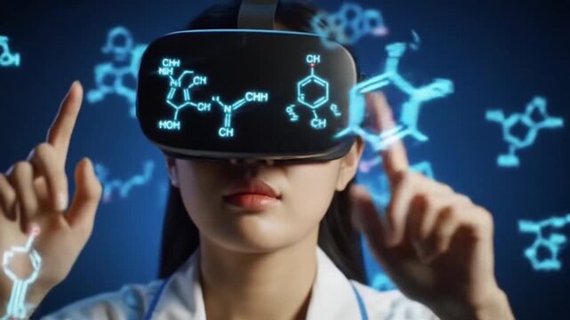 Chemist explores virtual reality chemistry compounds