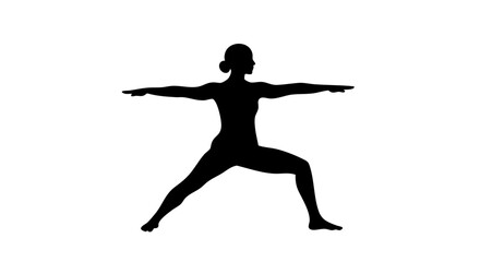 A woman doing yoga poses.