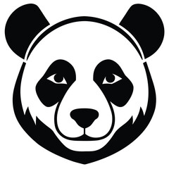 panda head vector