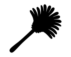 Silhouette of a vibrant gerbera daisy flower with delicate curved petals