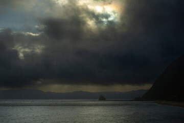 夏の午後の奄美大島の空。