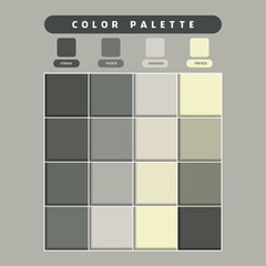 grey beige pastel color palette samples vector design