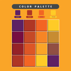 warm hot fire pastel color palette samples vector design