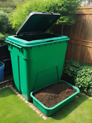 Kitchen waste recycling in composter