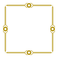 gold square border frame.eps