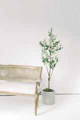 Studio Blank Space Home Tree Bench