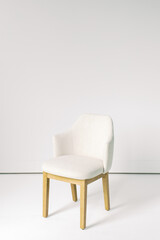 Blank White Wall Chair Studio Office Space