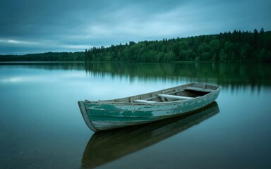 Obraz premium boat on lake