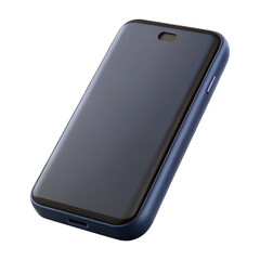 black smartphone plastic 3d icons in cartoon plastic style minimal isolated on transparent white background, clipping path