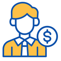 Financial Advisor  Icon Element For Design
