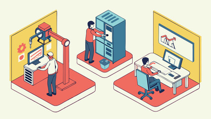 Modern Industrial Automation and Robotics in a Collaborative Workspace Setting