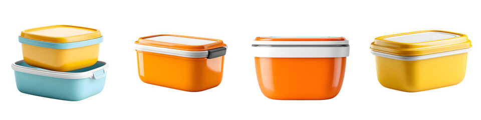 Stackable Bento Lunch Box Collection: Colorful Food Storage Containers