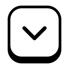 Dropdown arrow sign icon