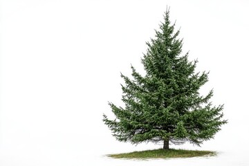 Fototapeta premium pine wood tree isolated on white