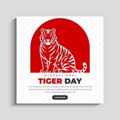 International Tiger Day Celebration Social Media Post
