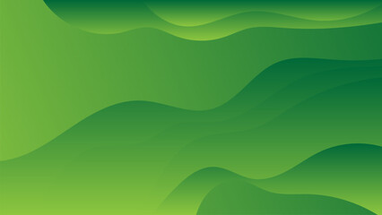 abstract green wavy background. green gradient curves design. modern green banner design. soft green fluid layers.
