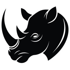 vector illustration of a rhinoceros