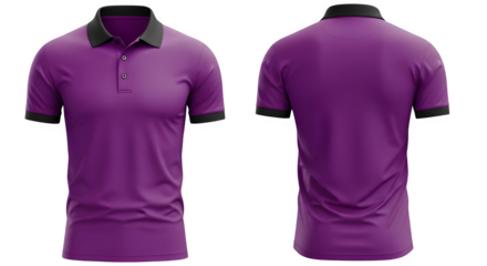 Showcase your brand with this stylish purple polo shirt mockup, perfect for modern apparel design and promotional use.
