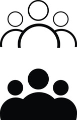 People Icon Collection – Flat User, Group, and Avatar Symbols for Web and App Design