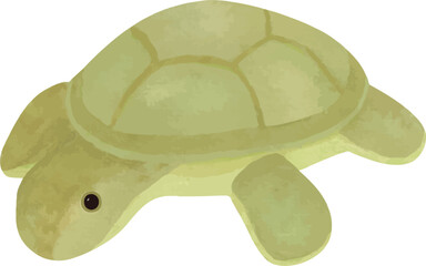 Vector illustration of a plush sea turtle. Great for baby shower cards, nursery decorations, kids’ invitations, and print designs.