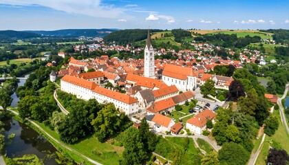Panoramic view of a European town (1)
