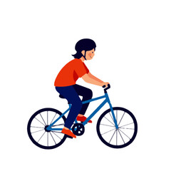 Fototapeta premium man riding a bike