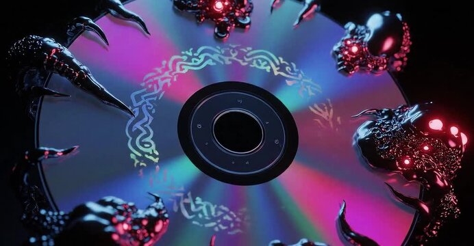 abstract CD Y2K background